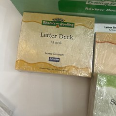 Saxon phonics and spelling REVIEW DECKS GRADE 1, w/classroom box (2003)