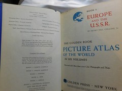 Europe and the U.S.S.R The Golden Book Picture Atlas of the World 1960 Book