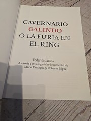 Cavernario Galindo O La Furia En El Ring – Lucha Libre Book – 238 Pages – Arana
