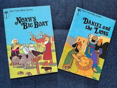 Palm Tree Bible Stories LOT RARE 1980s: Noah’s Big Boat and Daniel And The Lions