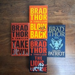 Brad Thor 4 Book Lot Lions of Lucerne Blowback Last Patriot Takedown PB
