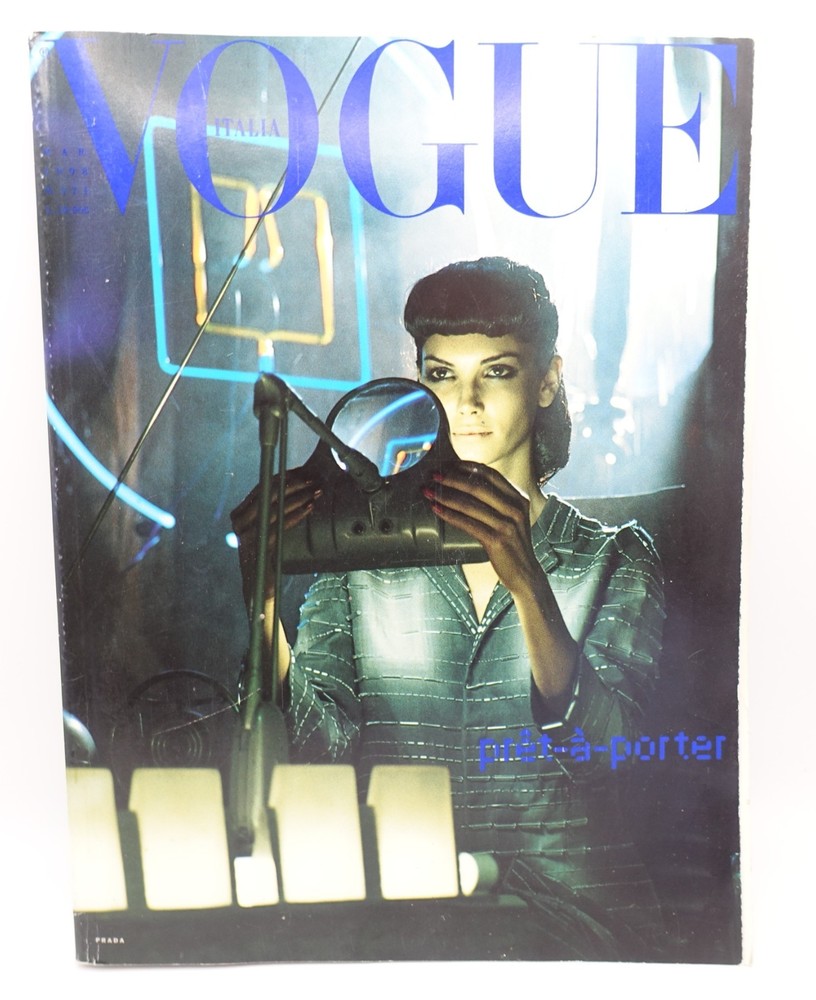 Vogue Italia March 1998 #571 Eugenia Silva Steven Meisel Blade Runner Cover