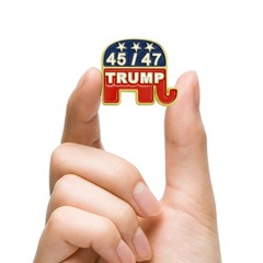 10 Pcs Republican elephant GOP Lapel pins Bluk 45 47 25 mm x 22 mm, 10-Pack