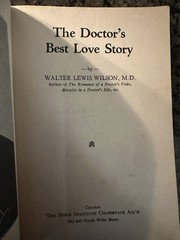 Walter Wilson The Doctor’s Best Love Story 1936