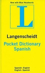 Langenscheidt’s Pocket Dictionary: Spanish-English / English-Spanish – VERY GOOD