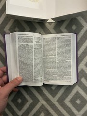 ESV Compact Bible English Standard Purple Paisley Portable TuTone Design