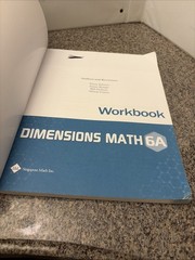 Dimensions Math Workbook 6A (Trade Paperback)