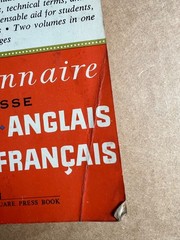 Larousse’s French English dictionary-1962 paperback/Washington Square press