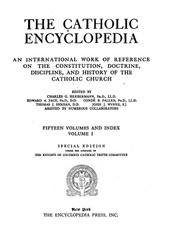 The Catholic Encyclopedia-1913-All 17 Volumes-Church History-Doctrine-PDF-DVD