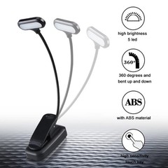 Mini Portable LED Book Light Flexible Adjustable Reading Lamp Non rechargeable