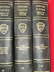 Harvard Classics Shelf of Fiction 1917 PF Collier 8 Vols Vtg Books