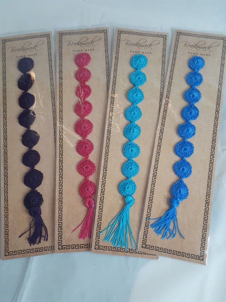 Bookmark Handmade $8.99 each. Crocheted Marcadores De Libro