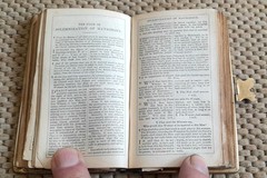 ANTIQUE MINIATURE BOOK OF COMMON PRAYER BIBLE, FINE BINDING WITH CLASP, 18