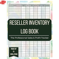 Reseller Inventory Log Book: Professional Reselling Business Ledger for Online S