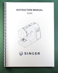 Singer SC220 Instruction Manual: 36 Pages & Protective Covers!