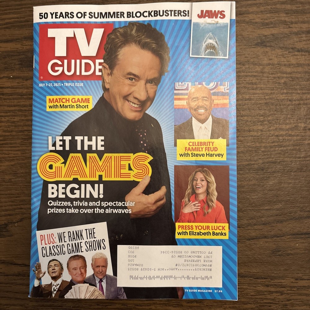 TV GUIDE Magazine JULY 7th – JULY 27th, 2025 TRIPLE ISSUE Martin Short