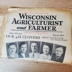 VTG Lot Of 8 Magazines/Newspapers – Wisconsin Agriculturist and Farmer 1935