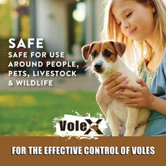 Volex All Natural Non Toxic Vole Killer Pellets 8Oz Safe for Crops Pets