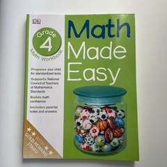 Math Made Easy: Fourth Grade Workbook (Math Made Easy) 978-0789457356 – NEW