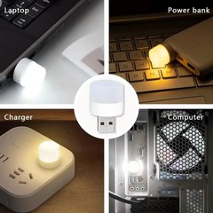 Mini USB LED Night Light Warm White Portable Eye Care Reading Lamp