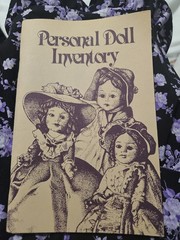 VINTAGE, PAPERBACK PERSONAL DOLL INVENTORY BOOK FOR COLLECTABLE DOLLS