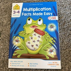 Multiplication Facts Made Easy Workbook Grade 3-4 New Paperback Book