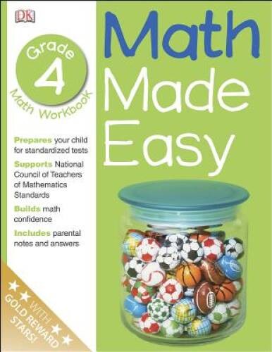 Math Made Easy: Fourth Grade Workbook (Math Made Easy) – Paperback – ACCEPTABLE