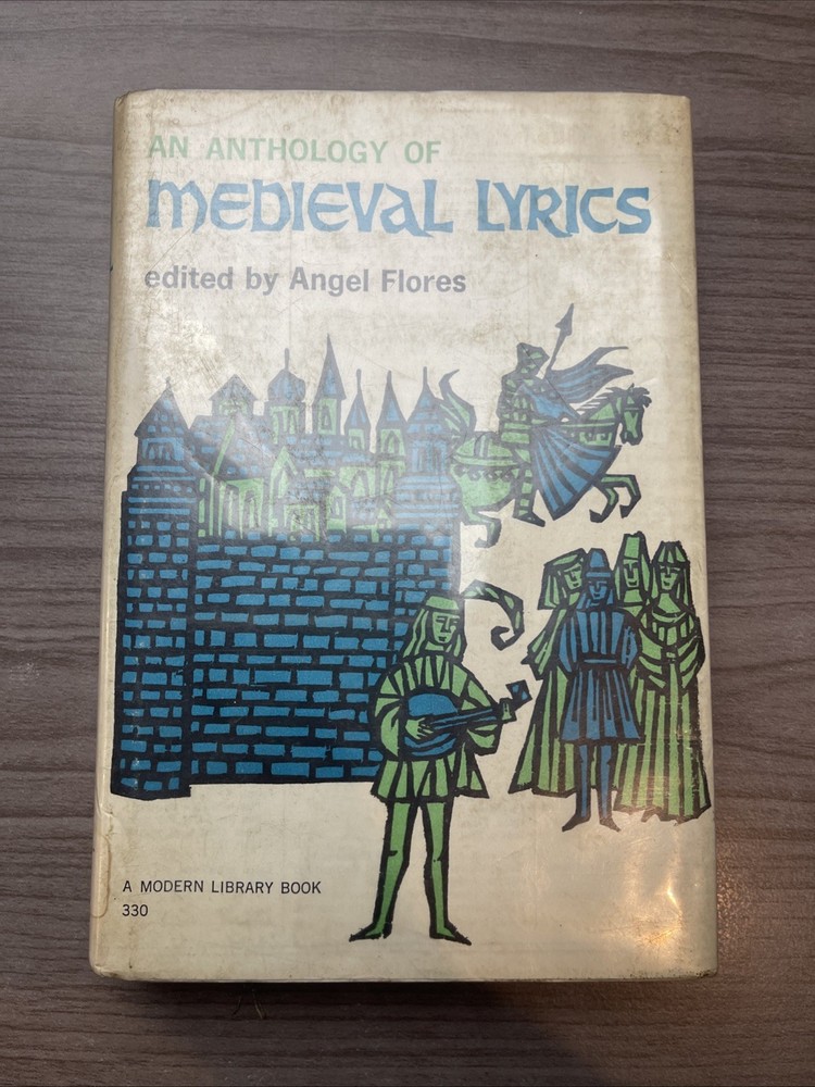 Angel Flores / An Anthology of Medieval Lyrics 1962 Ex-Library Angel Flores