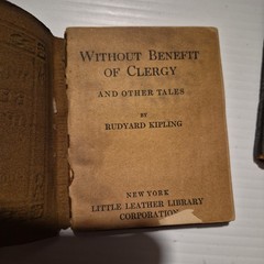 Lot Of (3) Vintage Little Leather Library Classic Books