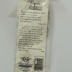 Keepsake Bookmark Alda’s Forever Rose Silvertone Small Vintage 2.5″ Made In USA