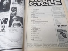 January 1976 Modern Cycle Magazine Rex Staten on cover