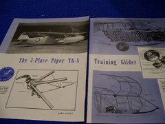 1942 PIPER TG-8 GLIDER “DESIGN FEATURES”..2-PAGES OF DETAIL PROFILES (584QQ)