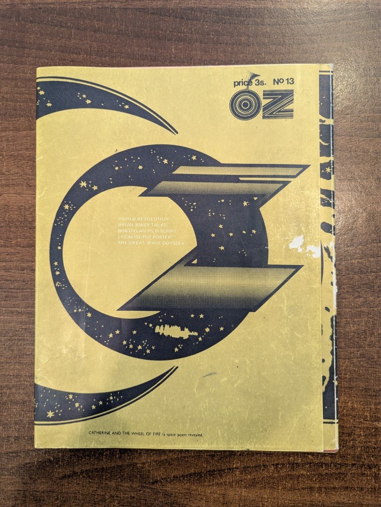 OZ Magazine #13 June 1968 COMPLETE Hapshash Catherine and the Wheel of Fire Wrap