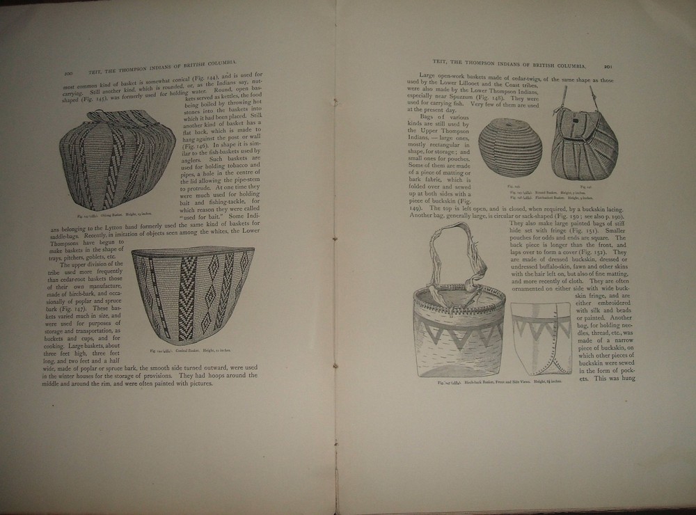 1902 The Thompson Indians of British Columbia Illustrated James Teit, Franz Boas
