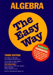 Algebra the Easy Way (Barrons E-Z) – Paperback By Downing, Douglas A – GOOD