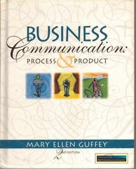 Business Communication: Process – Hardcover, by Guffey Mary Ellen – Very Good