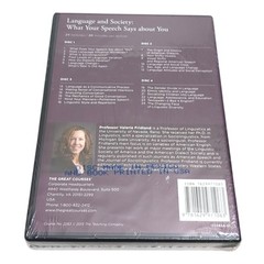 Great Courses Language & Society by Valerie Fridland Transcript, DVD & Guidebook