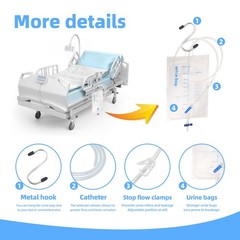 Latex Condom Catheter External Self-Sealing Set, 9 Piece 25mm/0.98inch