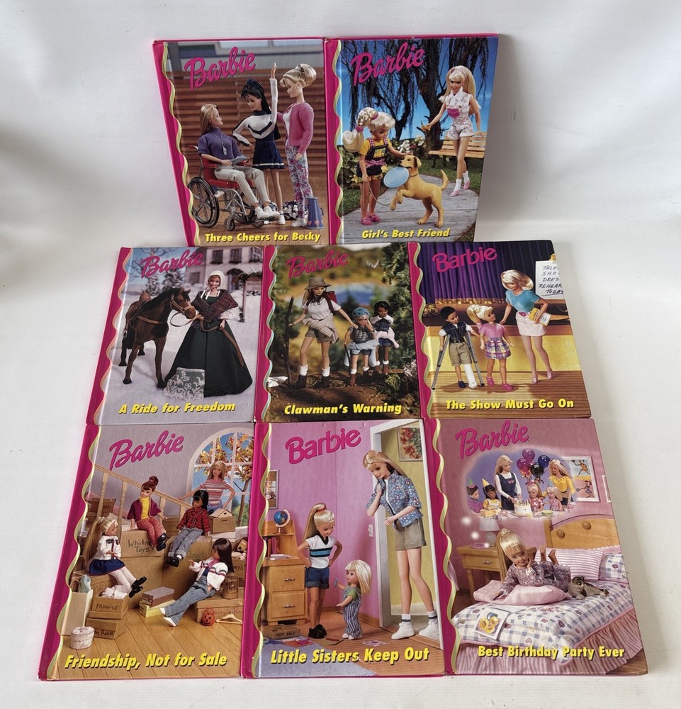 Barbie & Friends Barbie Core Grolier Books Club 1990’s Hardcover Book Lot Of 8