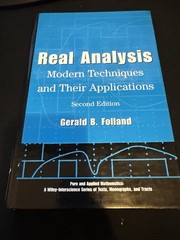 Real Analysis: Modern Techniques and Their Applications (Pure and Applied Ma…