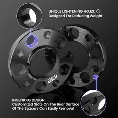 KSP 5X112mm Wheel Spacers,15mm 66.56mm Hubcentric Bore Forged Tuning Spacer f…