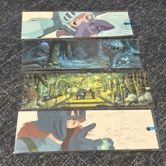 Animage Ghibli Exhibition Nausicaä Bookmark Set 4pcs Ghibli Studio Miyazaki