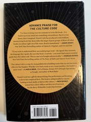 The Culture Code by Daniel Coyle, Hardcover, Random House, Leadership
