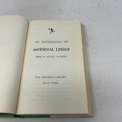 An Anthology of Medieval Lyrics by Angel Flores HC First Thus Very Good 1965