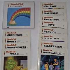 VTG 12 Standin Tall Paperback Book Audio Cassette Lot Complete Set Janeen Brady