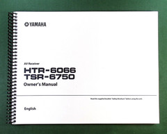 Yamaha TSR-6750 Instruction Manual: Full Color 130 Pages & Protective Covers!
