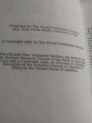 Rare Antique♱Holy Bible♱ Revised Standard Version World Publishing Co. 1962 Read
