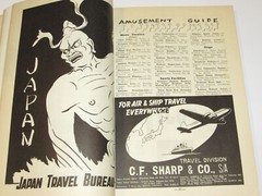 VTG 1955 JAPAN TRAVEL GUIDE! 200+ PAGES! CAMERAS/POLITICS/ART/PEARLS/ADS/EMPEROR
