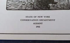 1943 Adirondack Canoe Routes, Recreation Circular 7 Booklet – 30 Pages