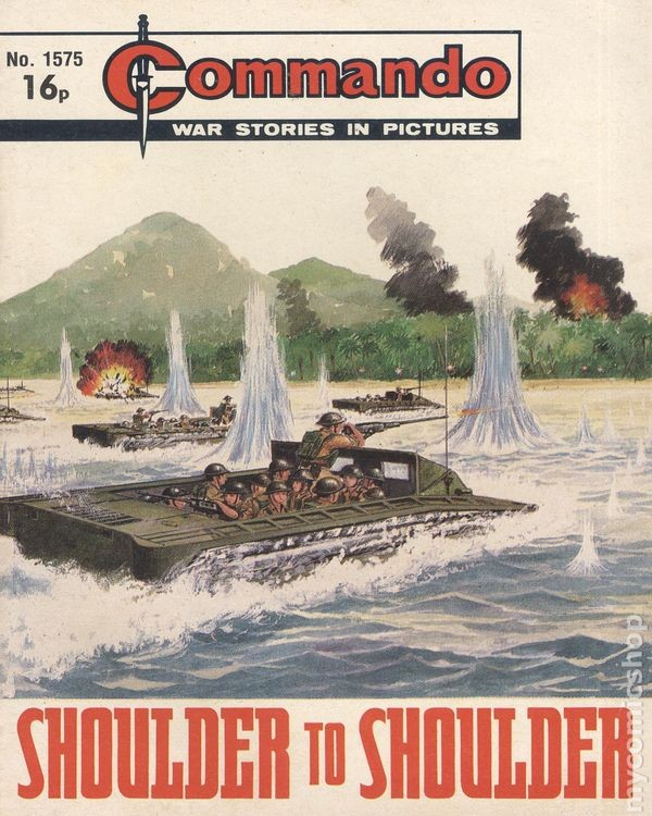 Commando War Stories in Pictures #1575 VG 1982 Stock Image Low Grade